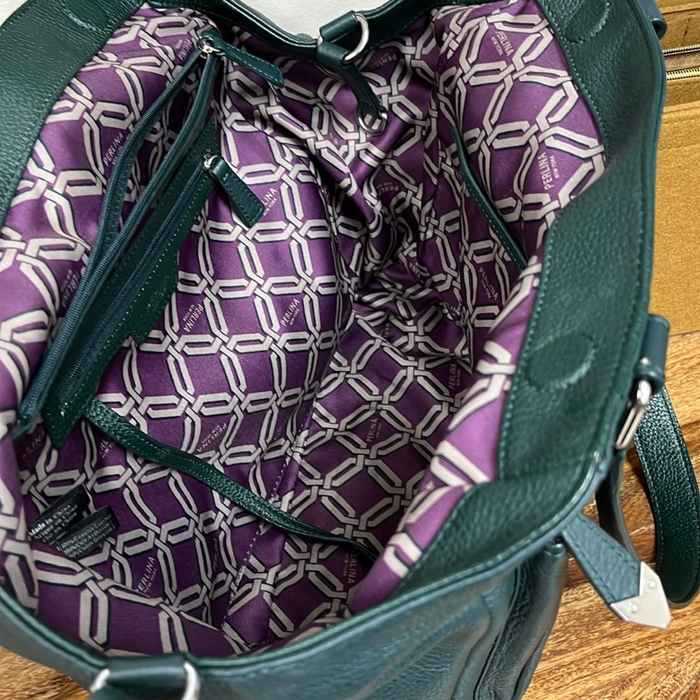 Green Perlina tote bag - Picture 3 of 9